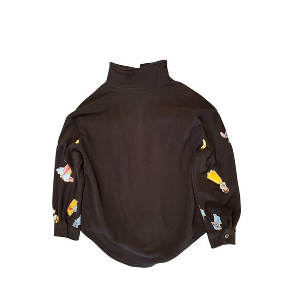 Womens Black Disney 100 Character Print Polyester Button Jacket Size M - Picture 10 of 11